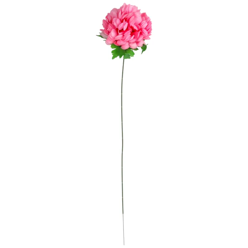 Chryzantema Pojedynczy Kwiat W Kształcie Kuli W Kolorze Jasno-Różowy 77 cm