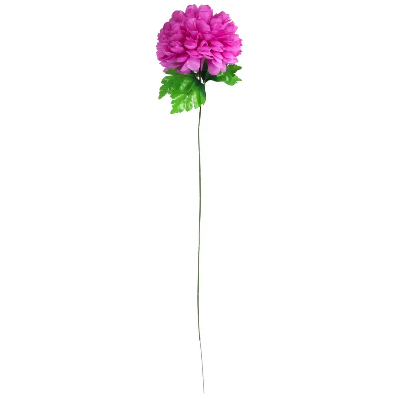Chryzantema Pojedynczy Kwiat W Kształcie Kuli W Kolorze Jasno-Fioletowym 77 cm