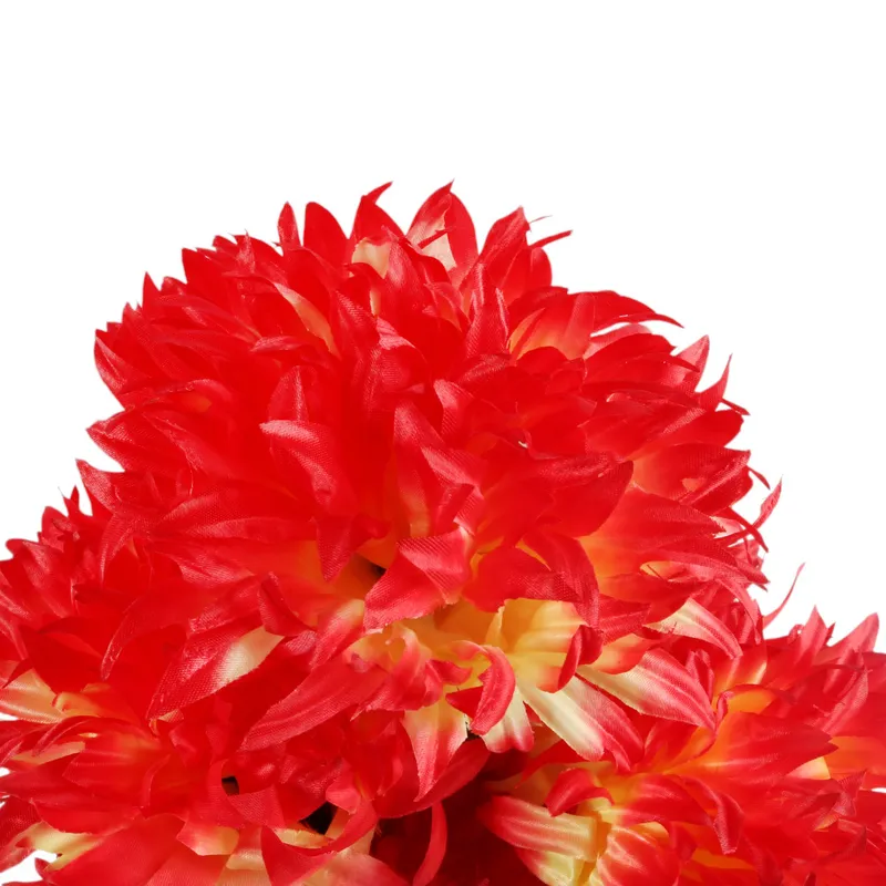 Bukiet 7 Dużych Chryzantem Cieniowanych 58 cm Kolor - Pomarańczowy