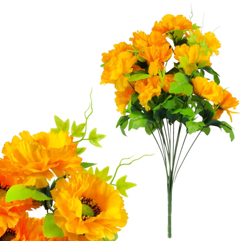 Sztuczny Bukiet 14 Anemonów 54 cm - ŻÓŁTE