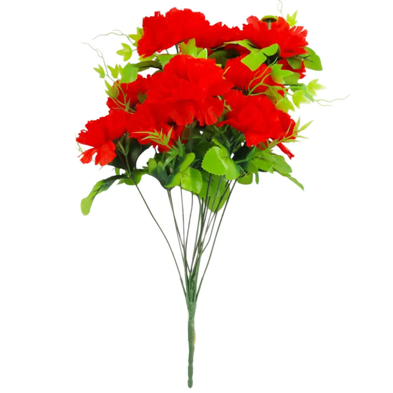 Sztuczny Bukiet 14 Anemonów 54 cm - CZERWONY