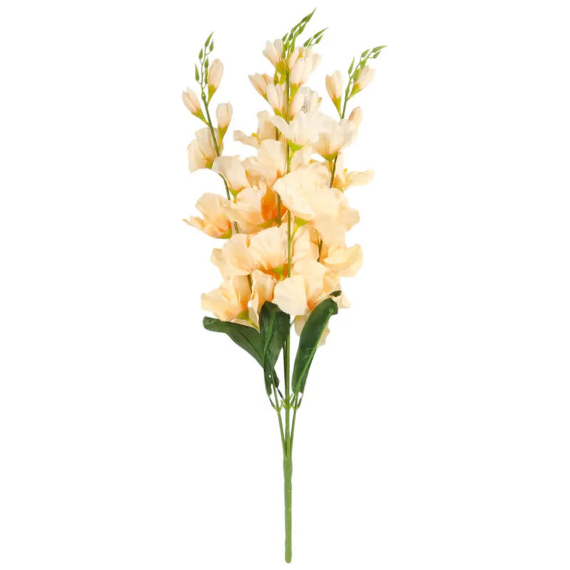 BUKIET 5 GAŁĄZEK MIECZYKÓW GLADIOLA 67 cm - Czerwona