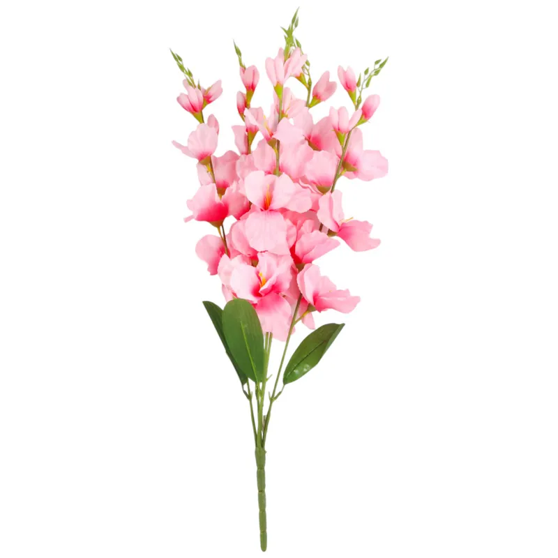 BUKIET 5 GAŁĄZEK MIECZYKÓW Jasno-Różowa GLADIOLA 67 cm