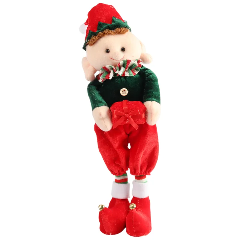 Elf Psotnik Figurka Elfa Skrzat Krasnal Świąteczny Adwentowy - Czerwony