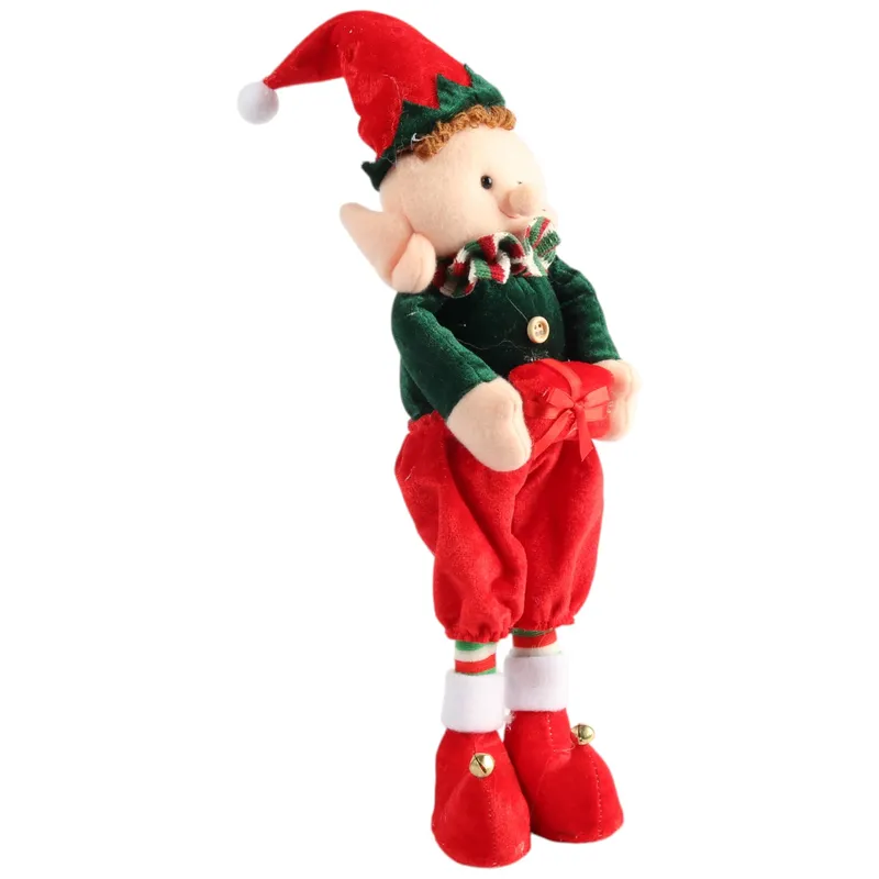 Elf Psotnik Figurka Elfa Skrzat Krasnal Świąteczny Adwentowy - Czerwony