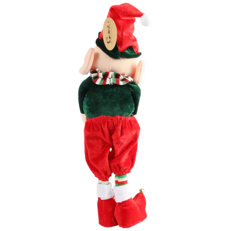 Elf Psotnik Figurka Elfa Skrzat Krasnal Świąteczny Adwentowy - Czerwony
