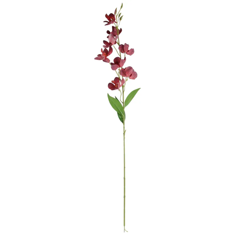 Gałązka Sztucznego Storczyka 84 cm Kolor - Bordowy