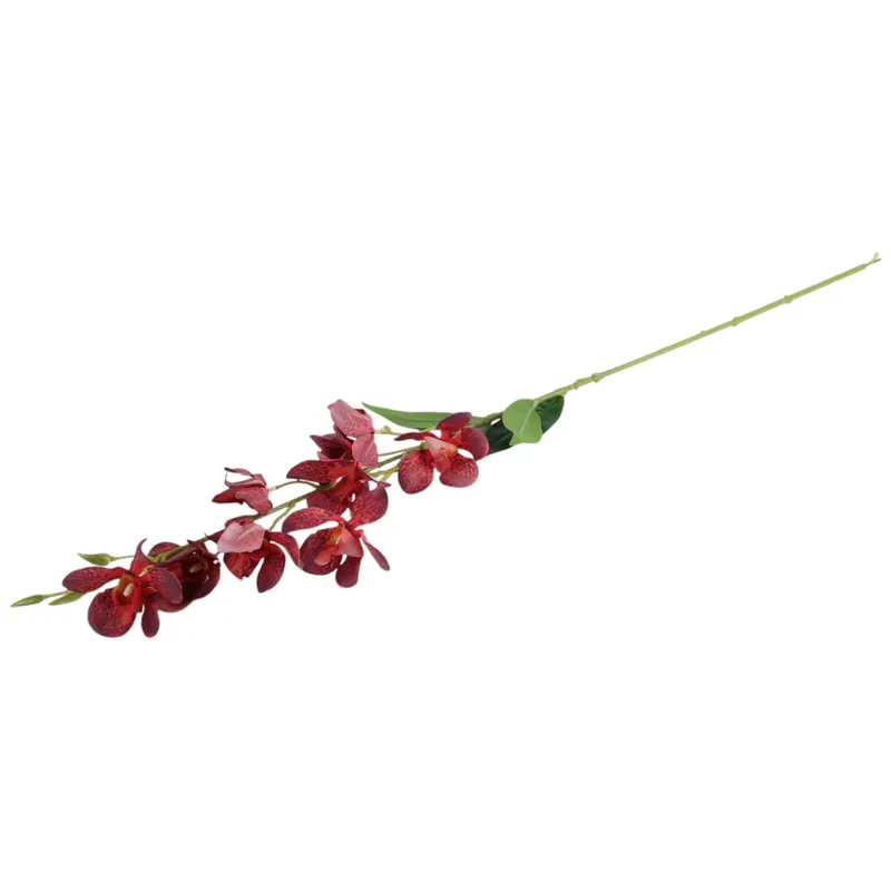 Gałązka Sztucznego Storczyka 84 cm Kolor - Bordowy