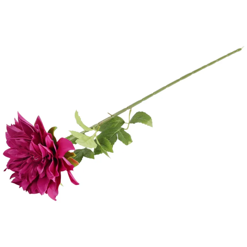 DALIA Duży KWIAT SZTUCZNY Do Wazonu 74 cm - Bordowa