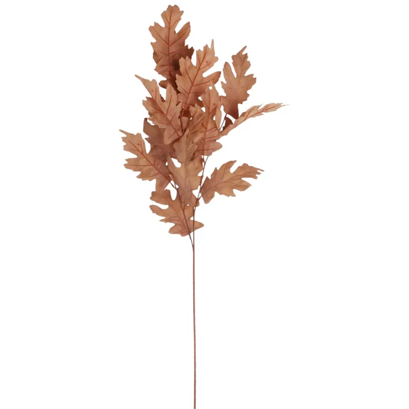 SZTUCZNA GAŁĄZKA JESIENNEGO DĘBU 95 cm Do KOMPOZYCJI FLORYSTYCZNYCH Kolor - Brązowy