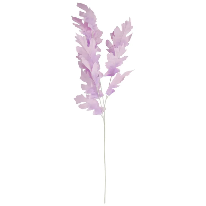 SZTUCZNA GAŁĄZKA JESIENNEGO DĘBU 95 cm Do KOMPOZYCJI FLORYSTYCZNYCH Kolor - Fioletowy