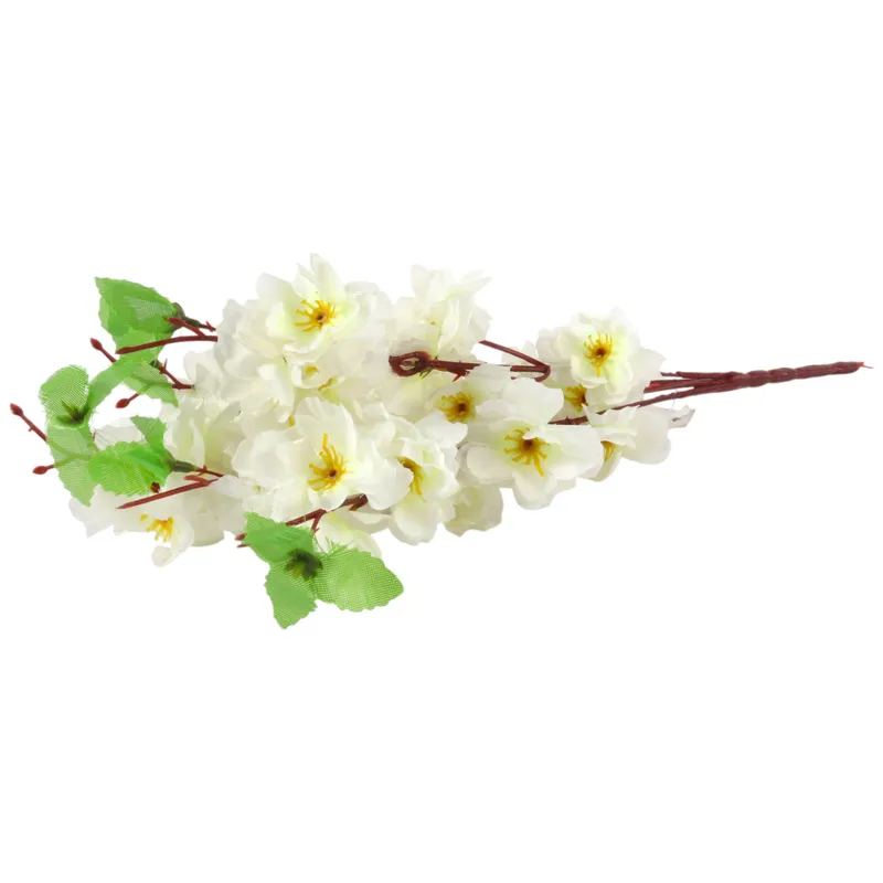BUKIET 5 JABŁONI KWIAT SZTUCZNY Do Wazonu 37 cm - BIAŁY