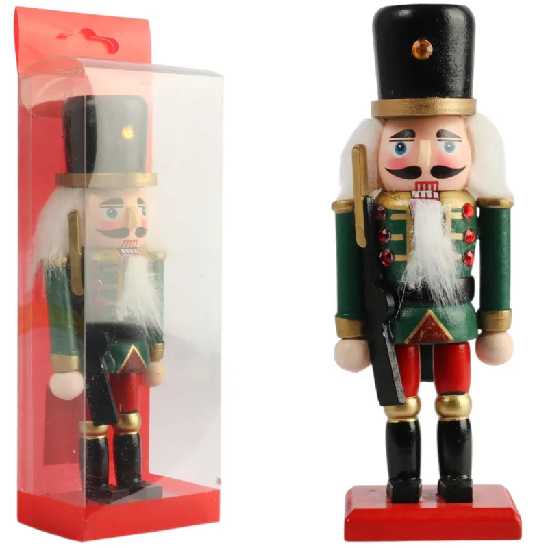 Figurka Świąteczna Dekoracyjny Dziadek Do Orzechów 15 cm Gwardzista - Niebieski