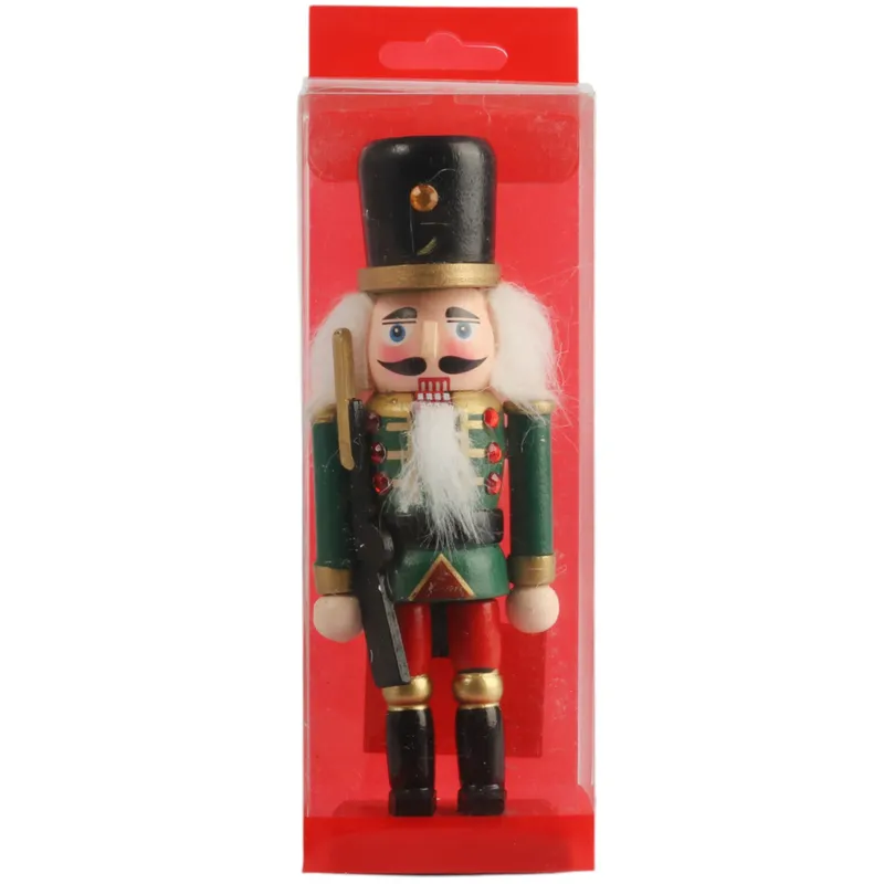 Figurka Świąteczna Dekoracyjny Dziadek Do Orzechów 15 cm Gwardzista - Niebieski