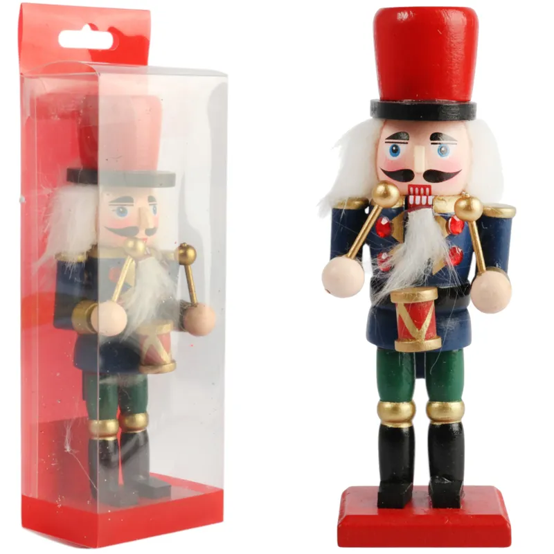 Figurka Świąteczna Dekoracyjny Dziadek Do Orzechów 15 cm Gwardzista - Zielony