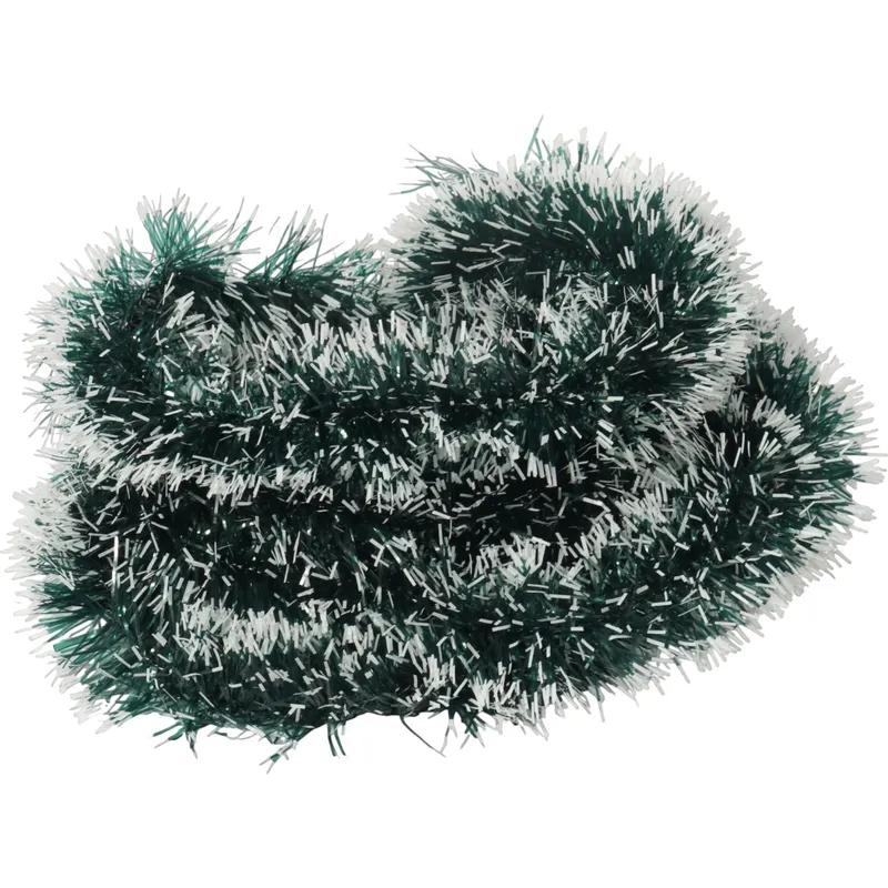 Łańcuch Choinkowy Średnica 7 cm, Długość 4 m - Zielono-Biały