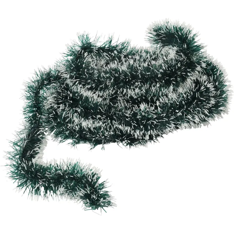 Łańcuch Choinkowy Średnica 7 cm, Długość 4 m - Zielono-Biały