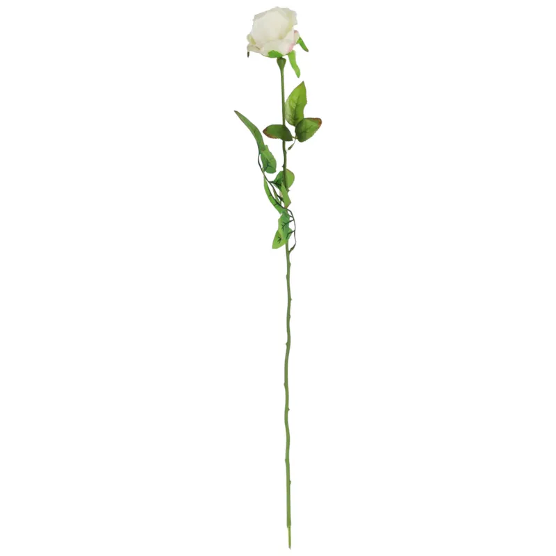 Róża Sztuczna Pojedynka W Pąku Kolor Jasno-Różowy 68 cm