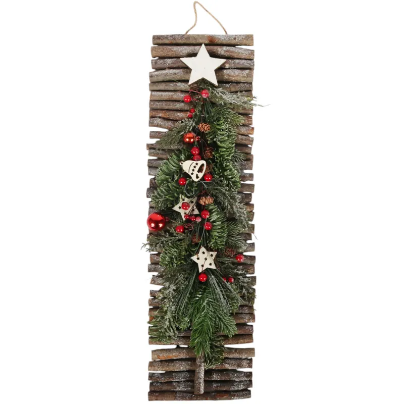 Choinka- Dekoracja Ścienna Do Powieszenia 68 cm - Czerwona