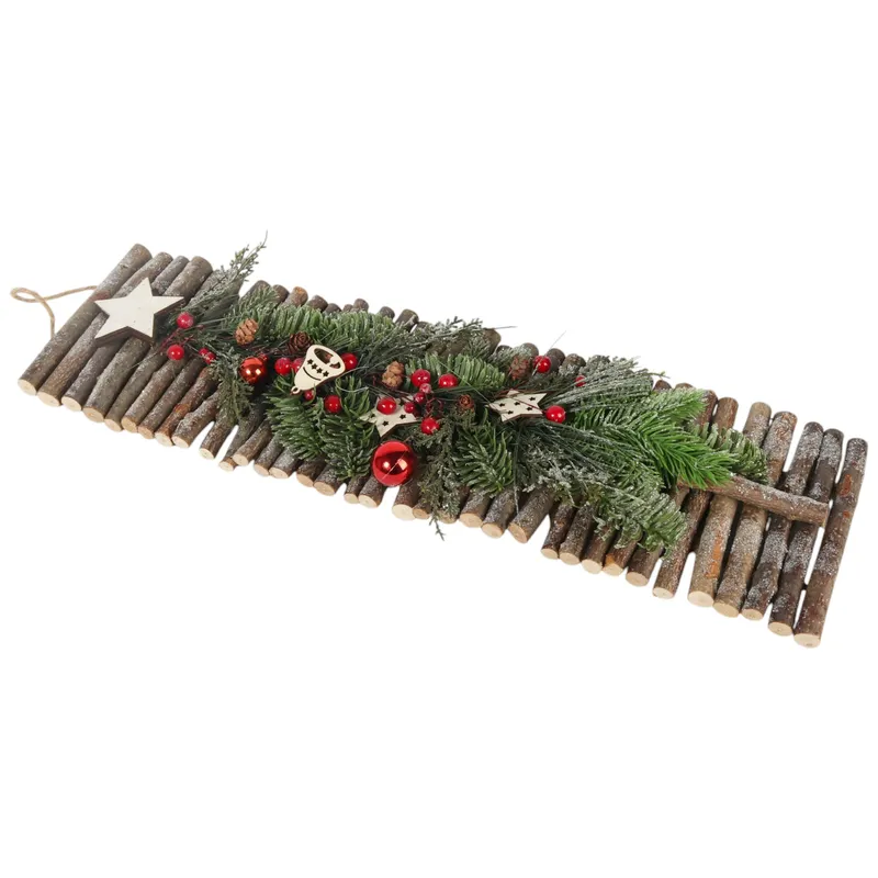 Choinka- Dekoracja Ścienna Do Powieszenia 68 cm - Czerwona