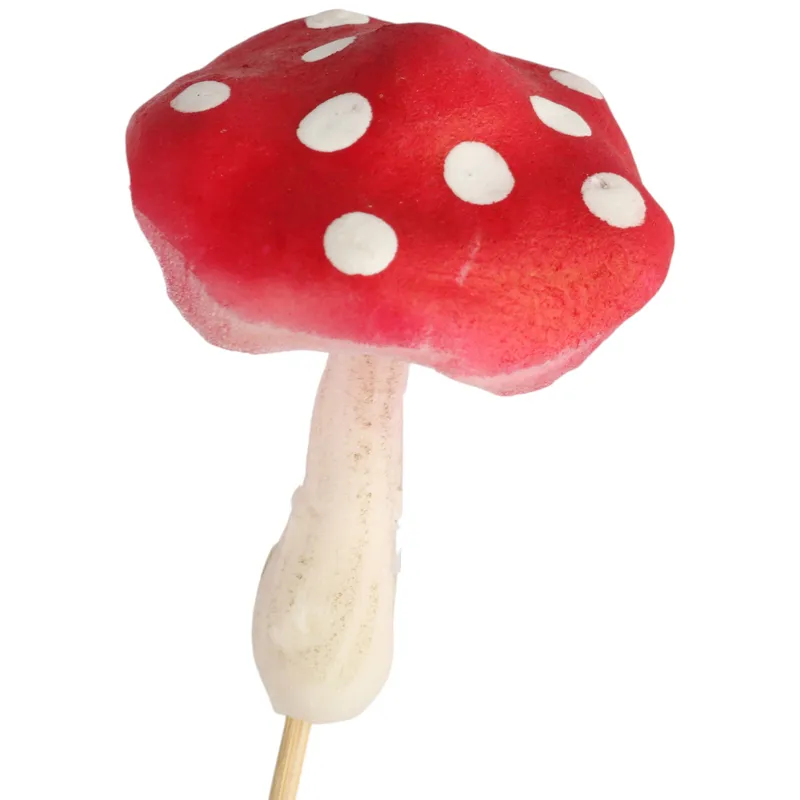 Muchomor Grzybek Jesienny Na Piku 5×4 cm Pik Dekoracja Do Kompozycji