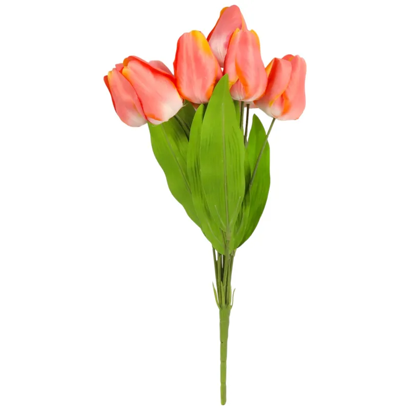 Bukiet 9 Tulipanów 44 cm Kolor - Różowo-Żółty