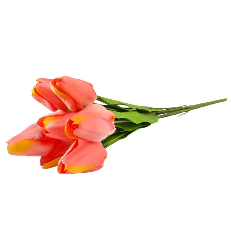 Bukiet 9 Tulipanów 44 cm Kolor - Różowo-Żółty