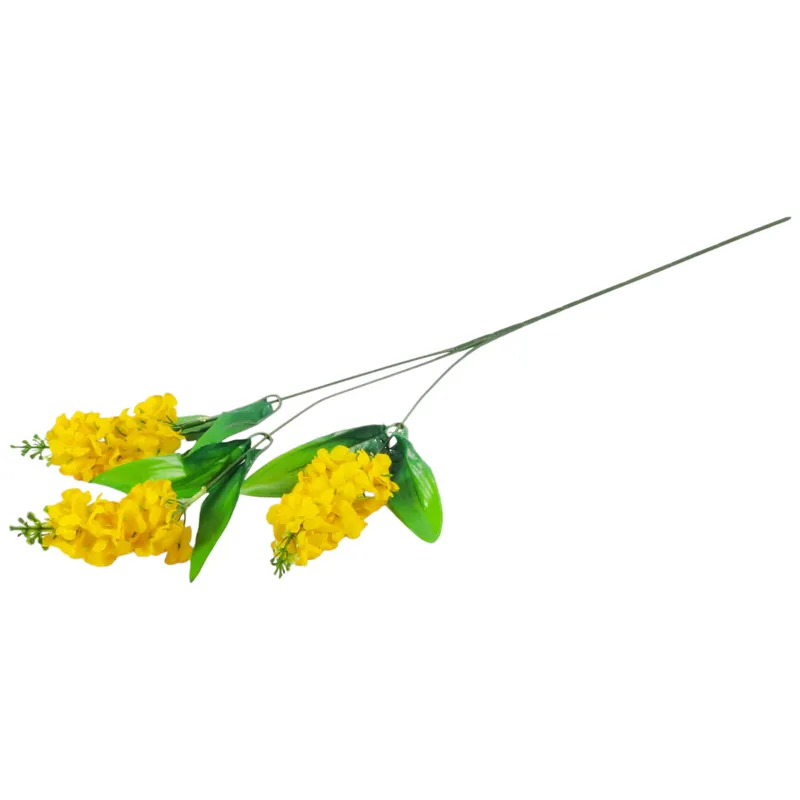 Bez GAŁĄZKA 3 KWIATÓW SZTUCZNYCH Do Wazonu 70 cm - Żółta
