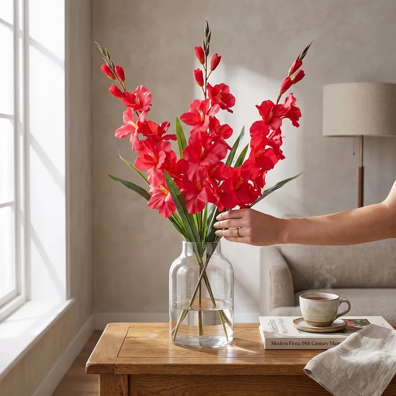 Mieczyk Ciemno-Różowy Gladiola 76 cm