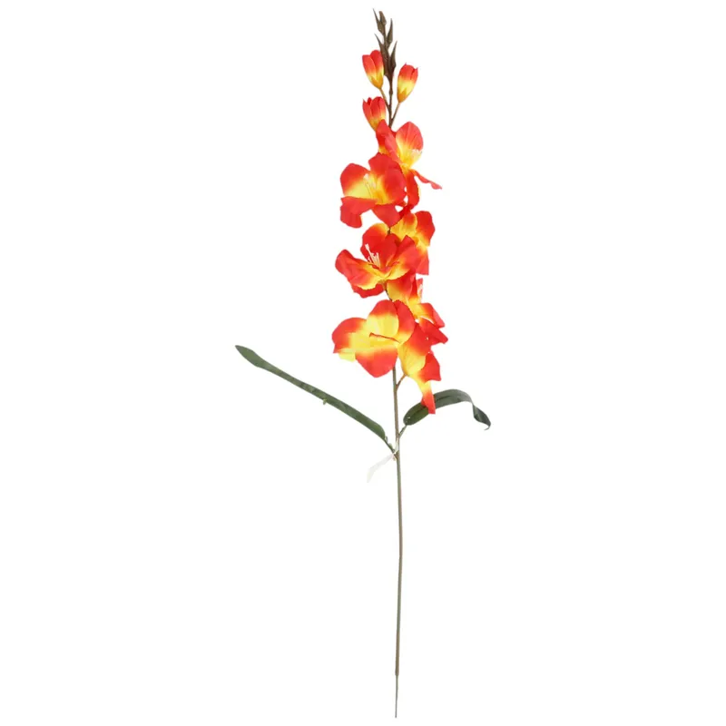MIECZYK Kwiat Sztuczny Do Wazonu GLADIOLA 76 cm - Pomarańczowa