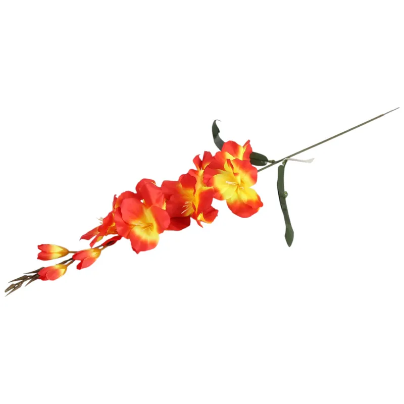 MIECZYK Kwiat Sztuczny Do Wazonu GLADIOLA 76 cm - Pomarańczowa