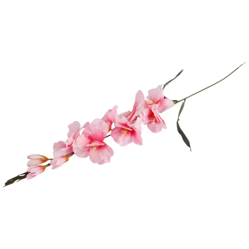 MIECZYK Kwiat Sztuczny Do Wazonu GLADIOLA 76 cm Jasno-Różowa