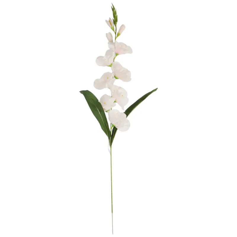 MIECZYK Kwiat Sztuczny Do Wazonu GLADIOLA 76 cm - Kremowa