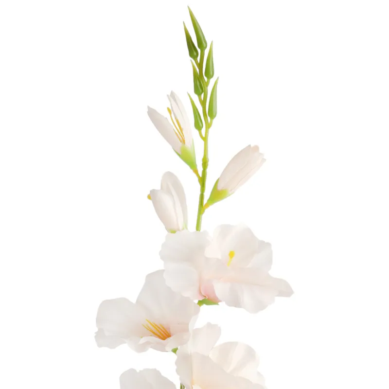 MIECZYK Kwiat Sztuczny Do Wazonu GLADIOLA 76 cm - Kremowa