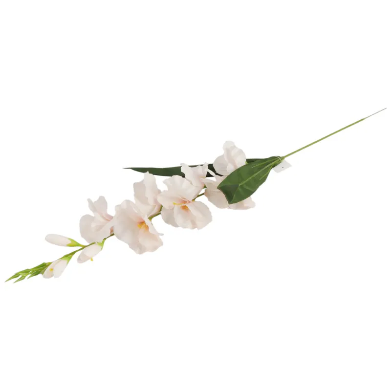 MIECZYK Kwiat Sztuczny Do Wazonu GLADIOLA 76 cm - Kremowa