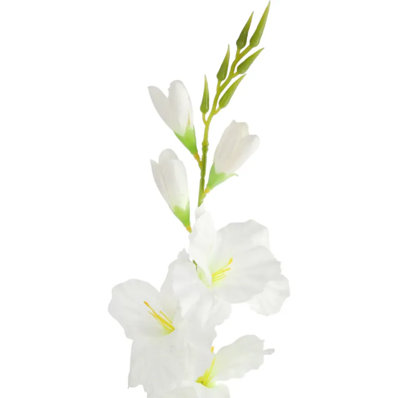MIECZYK Kwiat Sztuczny Do Wazonu GLADIOLA 76 cm - Biała