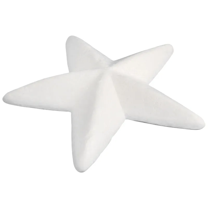 Gwiazdka Gwiazda Styropianowa 2 Sztuki Do Ozdabiania Dekoracji Święta 3D 15 cm - Biała