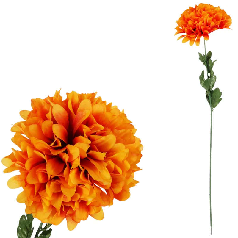 Chryzantema Pojedynczy Kwiat Fi 20 cm Pomarańczowo - Brązowy