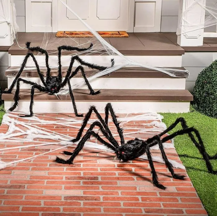 Dekoracja Ozdoba Na Halloween Pająk Włochaty Gigant Straszna Tarantula 70 cm