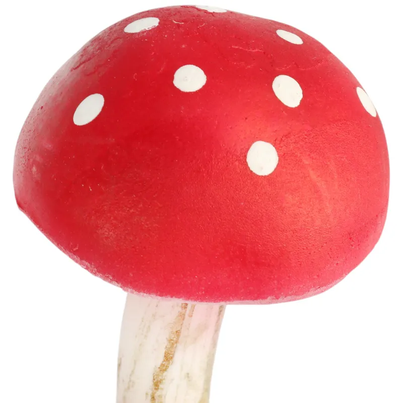 Muchomorek Na Piku 11cm X 6 cm Grzybek Muchomor Pik Dekoracja - Czerwony
