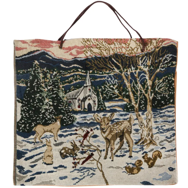 Torba Gobelinowa Na Prezenty 40x38 cm Sarna