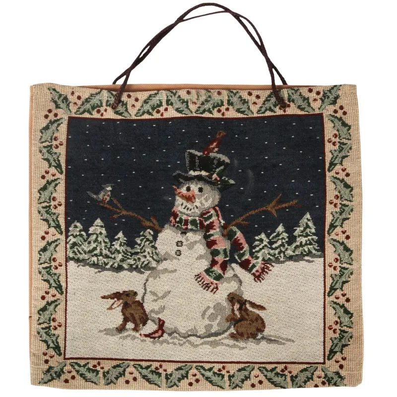 Torba Gobelinowa Na Prezenty 40x38 cm Bałwan