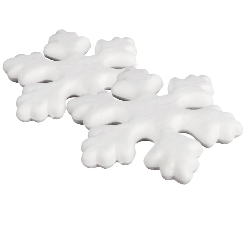 ŚNIEŻYNKI STYROPIANOWE 15 cm 2 szt DEKORACJA Do Ozdabiania Decoupage
