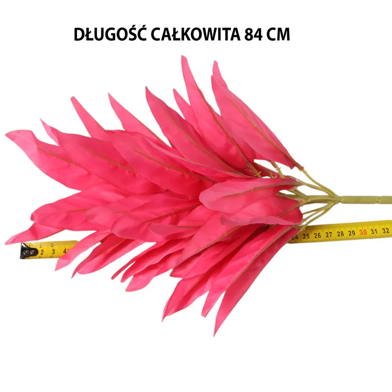 GAŁĄZKA DEKORACYJNA KURKUMA Kwiaty Sztuczne Na Do WAZONU Kompozycja Kwiaty 84 cm - Różowa
