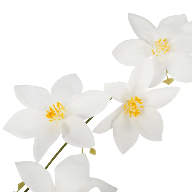 Girlanda Kwiatowa 160 cm Clematisy - Białe