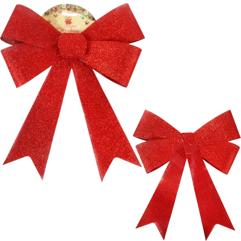 Kokarda Na Choinkę 40x28 cm Ozdoba Stroik Dekoracja Zawieszka - Czerwona