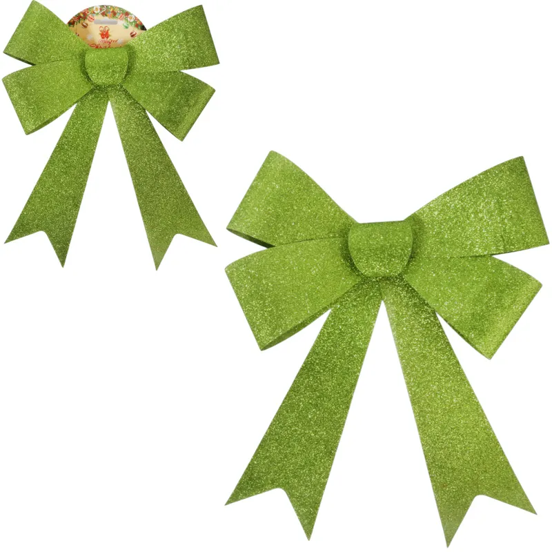 Kokarda Na Choinkę 40x28 cm Ozdoba Stroik Dekoracja Zawieszka - Zielona