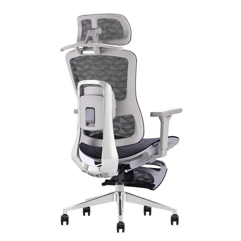 Fotel Ergonomiczny ANGEL Biurowy Obrotowy Homer - Czarno-Szary