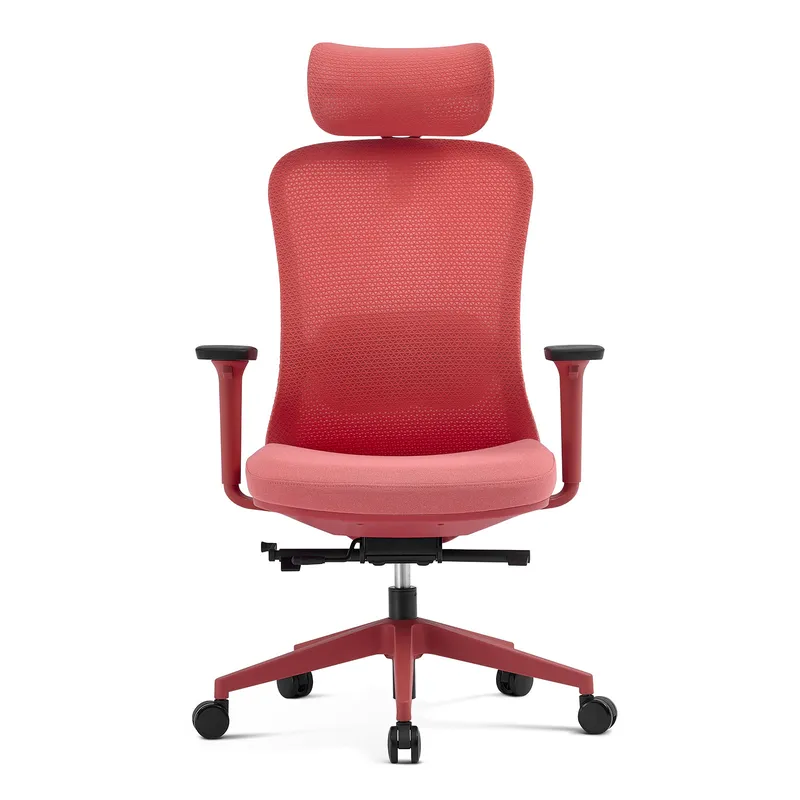Fotel Biurowy Ergonomiczny ANGEL FizjO Z Funkcją Masażu - Czerwony