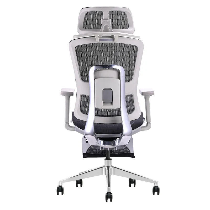 Fotel Ergonomiczny ANGEL Biurowy Obrotowy Homer - Czarno-Szary